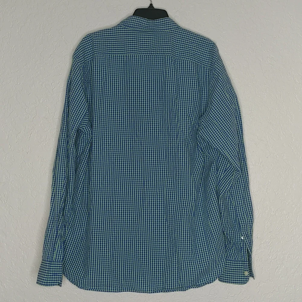 J. Crew Gingham Plaid Button Front Shirt Size XL (CL)